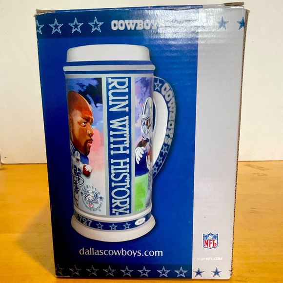Emmitt Smith Limited Edition Commemorative collector stein w/ certificate - Picture 5 of 9